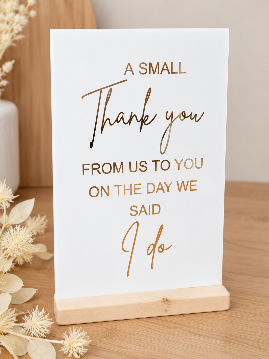 Wedding Favours Signs