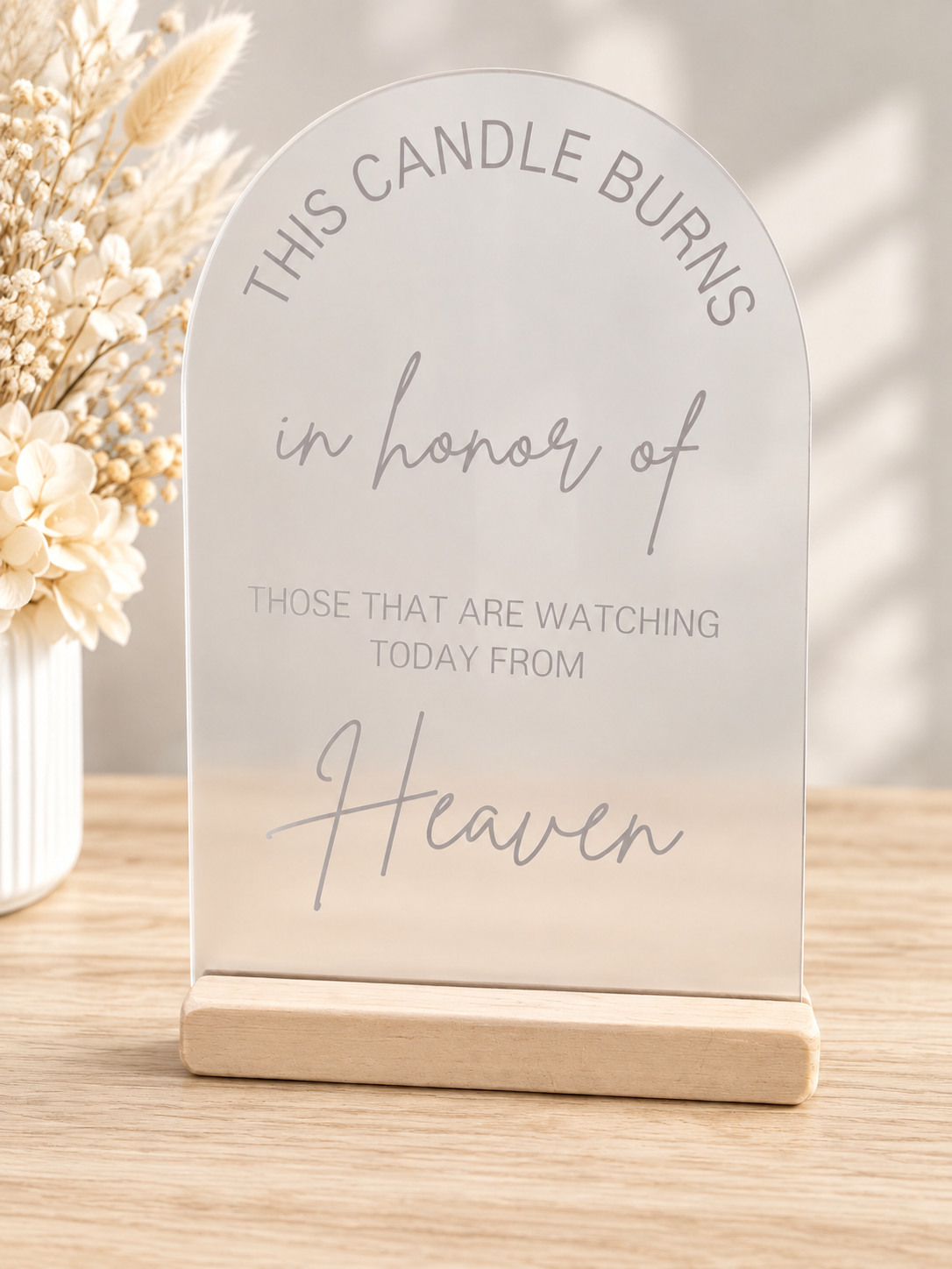 Memorial Candle Signs