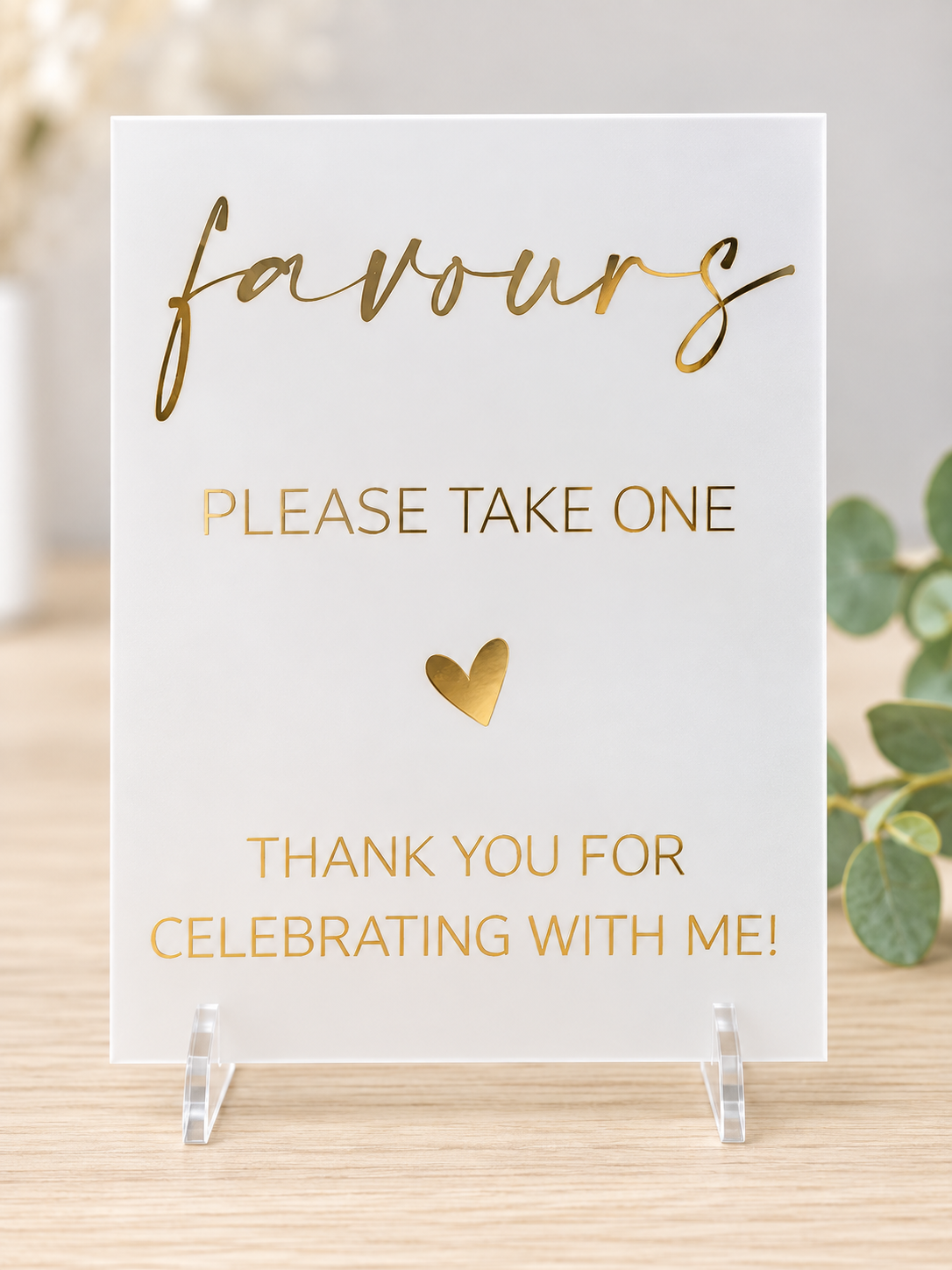 Wedding Favours Signs