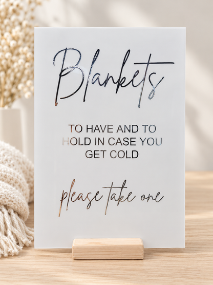 Personalised Blanket Signs