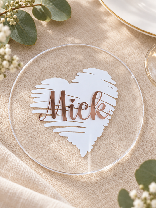 Personalised Acrylic Place Cards
