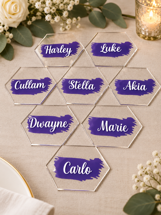 Personalised Acrylic Place Cards