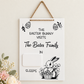 Personalised Easter Bunny Countdown Sign