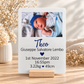 Personalised Baby Birth Details Photo Plaque