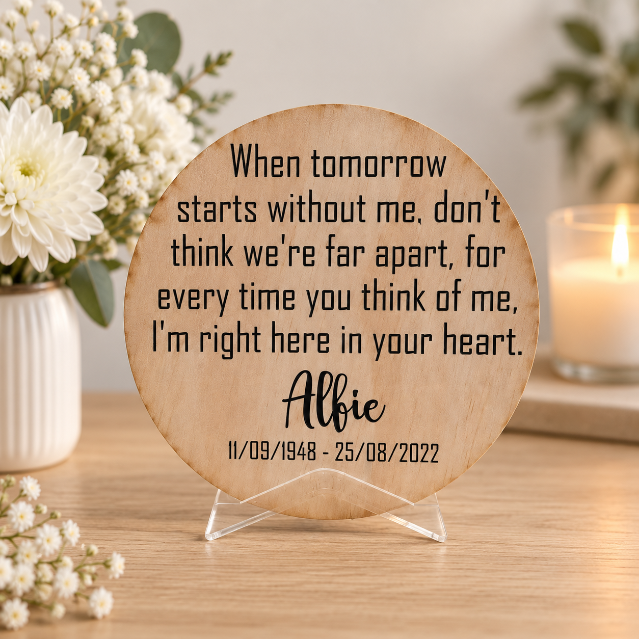 Personalised Memorial Sign