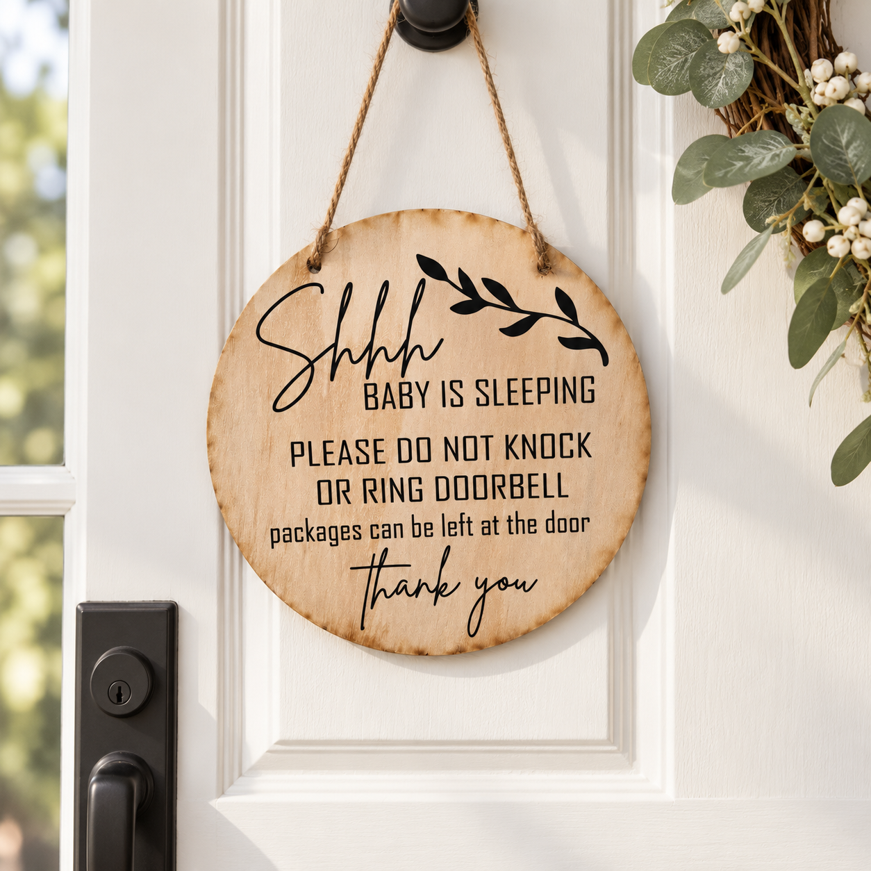 Baby Sleeping Door Sign