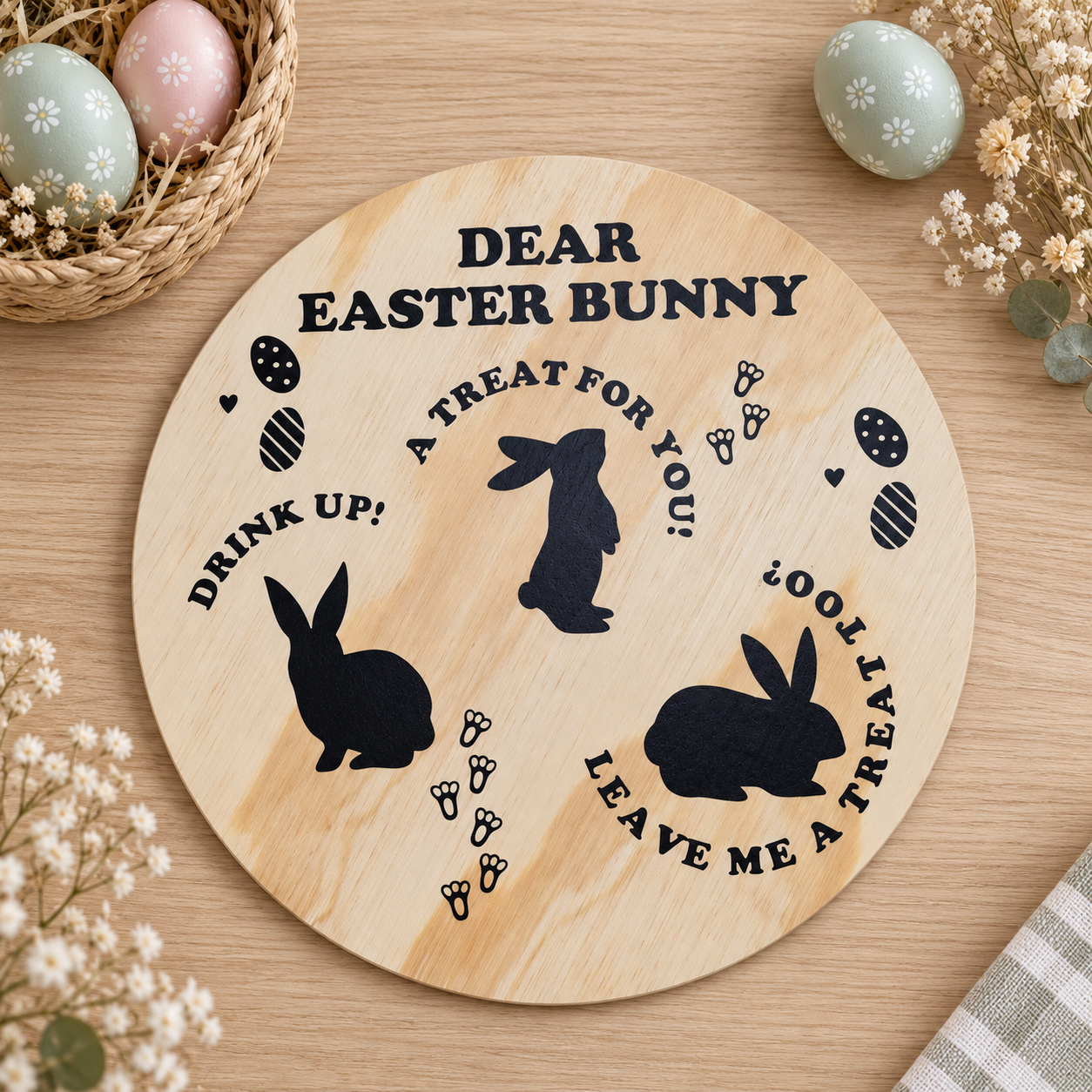 Personalised Easter Bunny Treat Boards