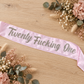Personalised Satin Sash