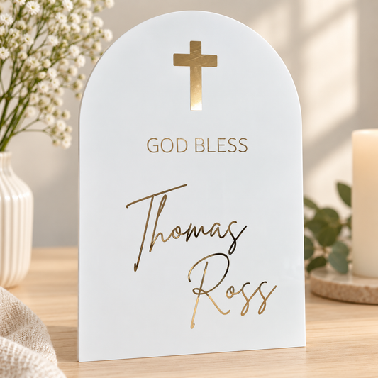 Personalised Baptism Welcome Sign