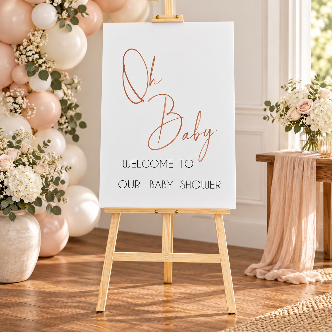 Oh Baby Welcome Sign