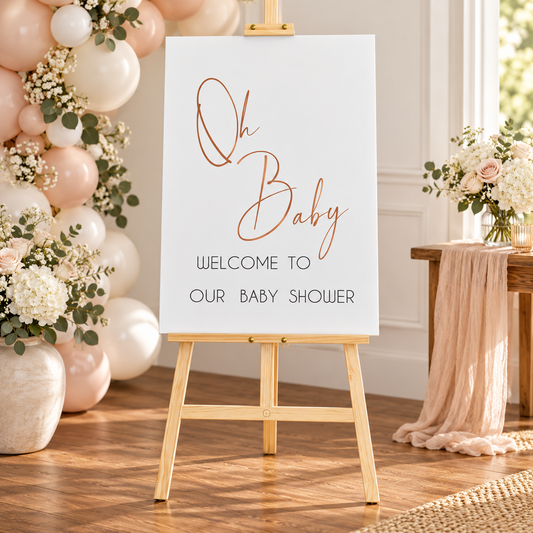 Oh Baby Welcome Sign