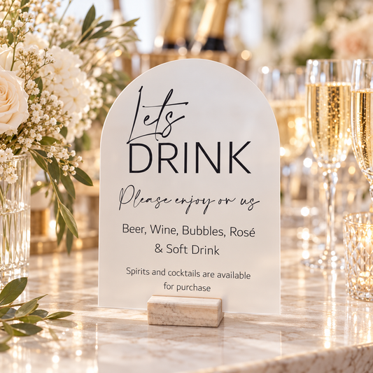 Personalised Drinks Signs