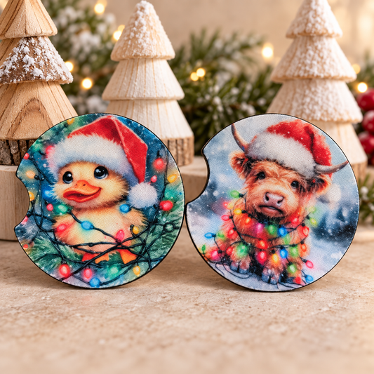 Christmas Car & Cup Holder Coaster