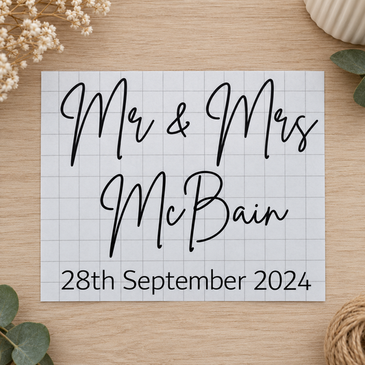 Personalised Wishing Well Decals – Decal Only