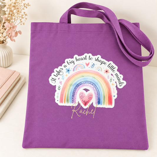 Big Heart to Shape Little Minds Tote Bag