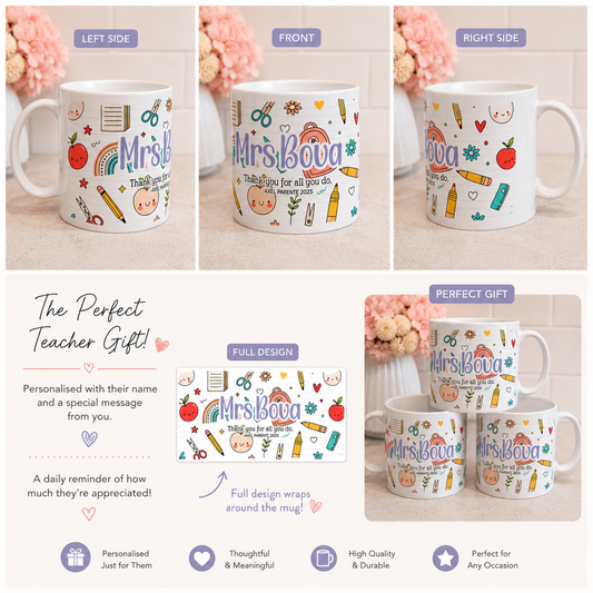 School Essentials Personalised Mug