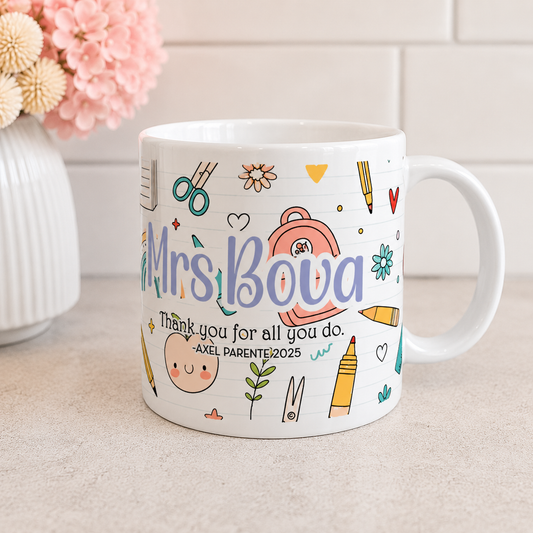 School Essentials Personalised Mug