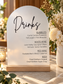 A4 Personalised Drinks Sign – Wedding & Event Drinks Menu