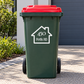 Personalised Wheelie Bin Address Decal – House Design