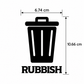 Rubbish & Recycling Bin Decals – Self Apply