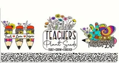 Teachers Plant Seeds Glass Can with Lid and Straw