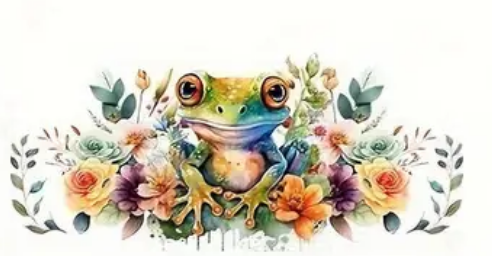 Frog Glass Can with Lid and Straw