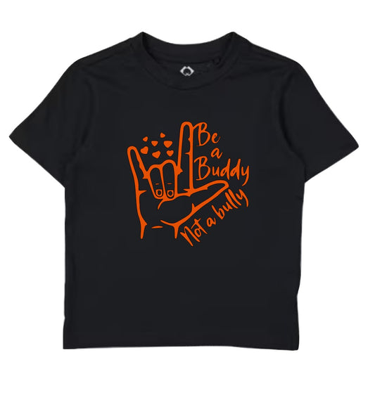Kids Harmony Day Shirt - Be a Buddy not a Bully Hand