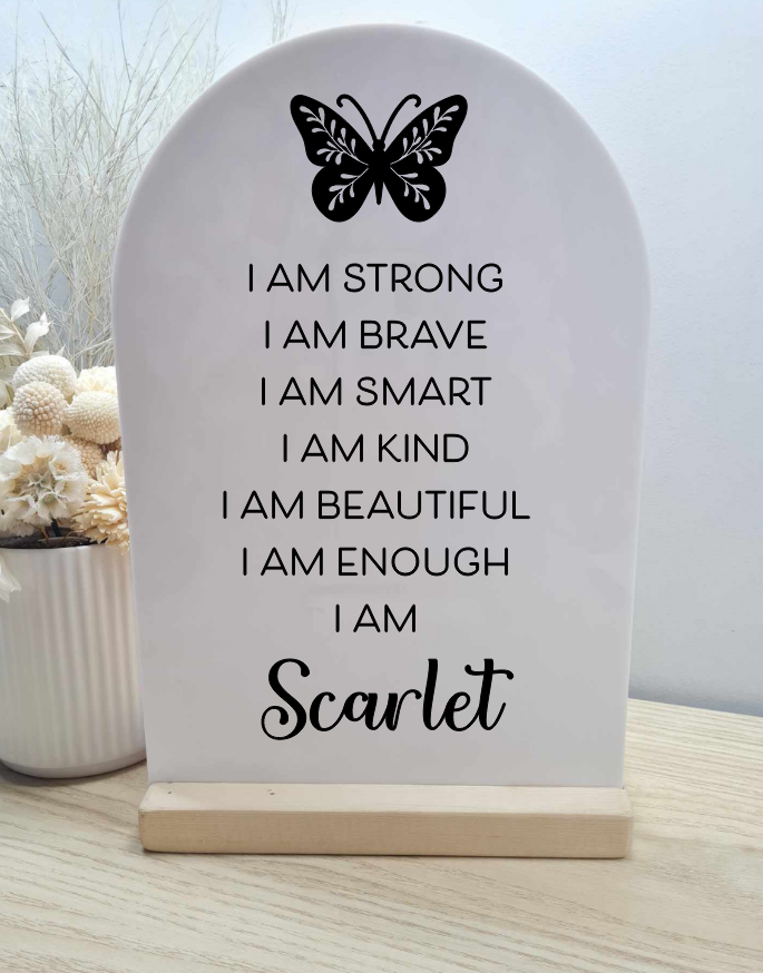 Affirmation Plaque - Butterfly