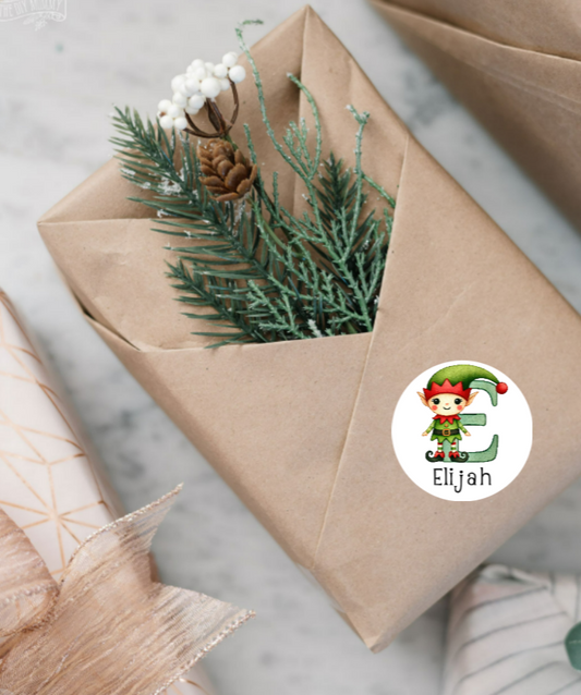 Christmas Elf Letter Stickers 24pk