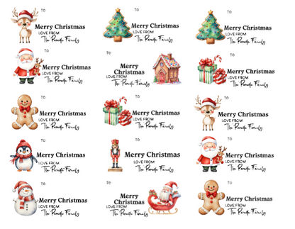 Christmas Family Stickers 15pk