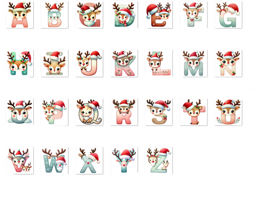 Reindeer Letter Christmas Mug