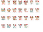 Reindeer Letter Christmas Mug