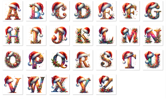 Hat Letter Christmas Mug