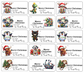 Christmas Family Stickers 15pk