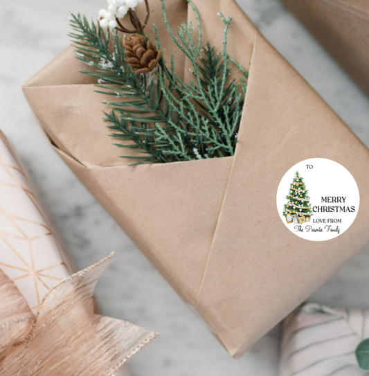 Christmas Tree Family Stickers 24pk