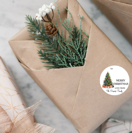 Christmas Tree Family Stickers 24pk