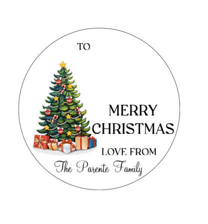 Christmas Tree Family Stickers 24pk