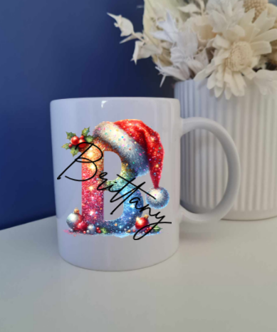 Hat Letter Christmas Mug