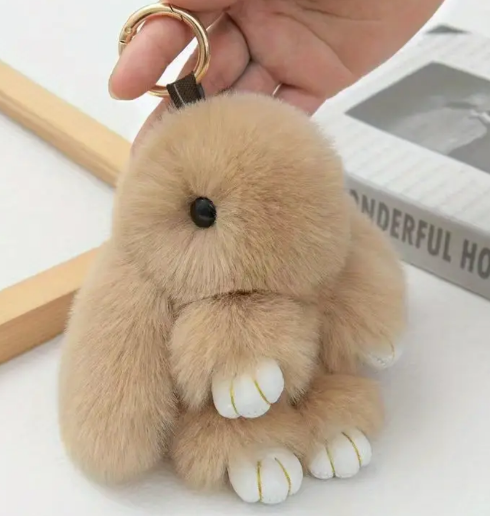 Fluffy Bunny Keyrings – StyleYourWayCreations
