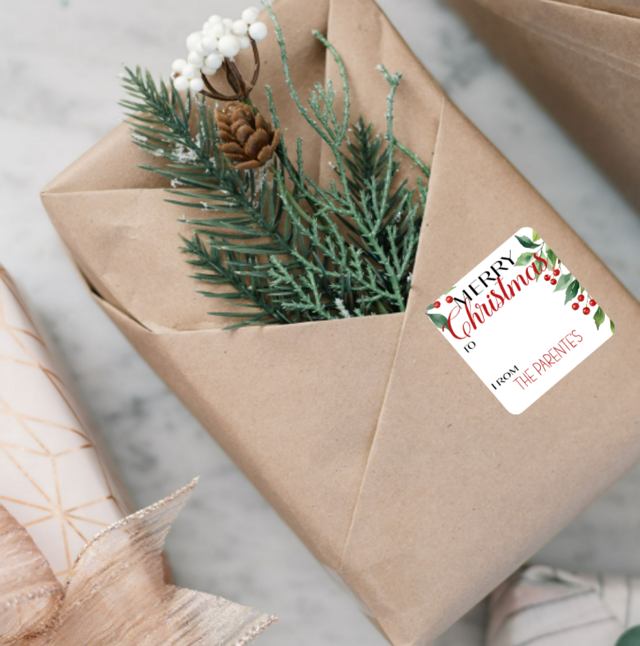 Personalised Christmas Stickers