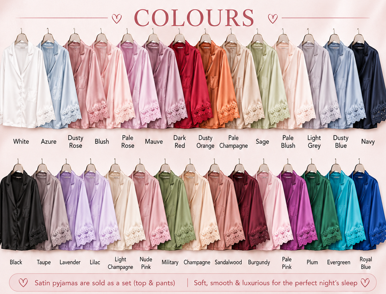 Personalised Satin Short Set Pyjamas