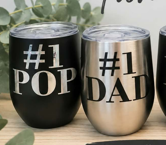 #1 Dad / #1 Pop – Personalised 350ml Tumbler