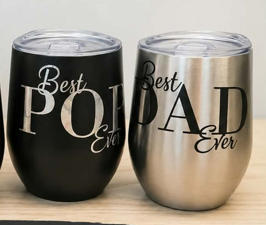 Best Dad / Best Pop Ever – 350ml Insulated Tumbler