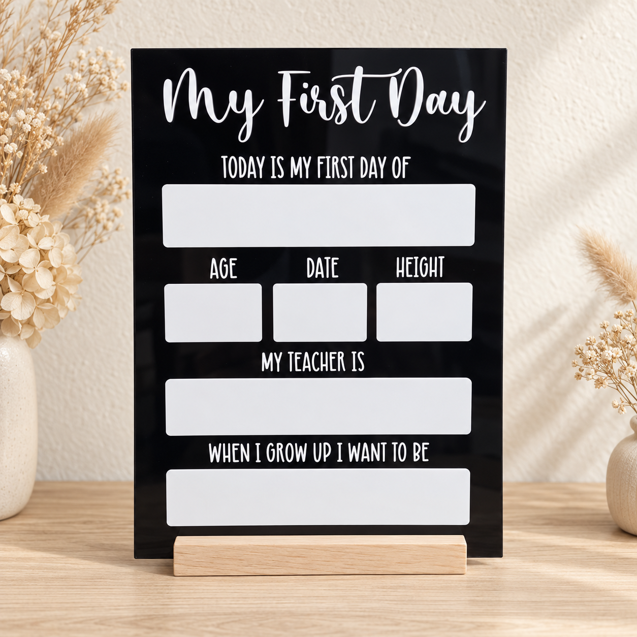 First & Last Day Board – Classic Design