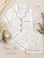 Personalised Satin Short Set Pyjamas