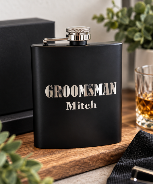 Personalised Bridal Party Hip Flask