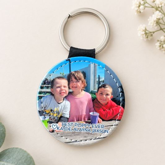 Personalised Best Ever Photo Keychain