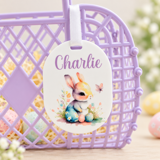 Personalised Easter Bunny Bag Tag