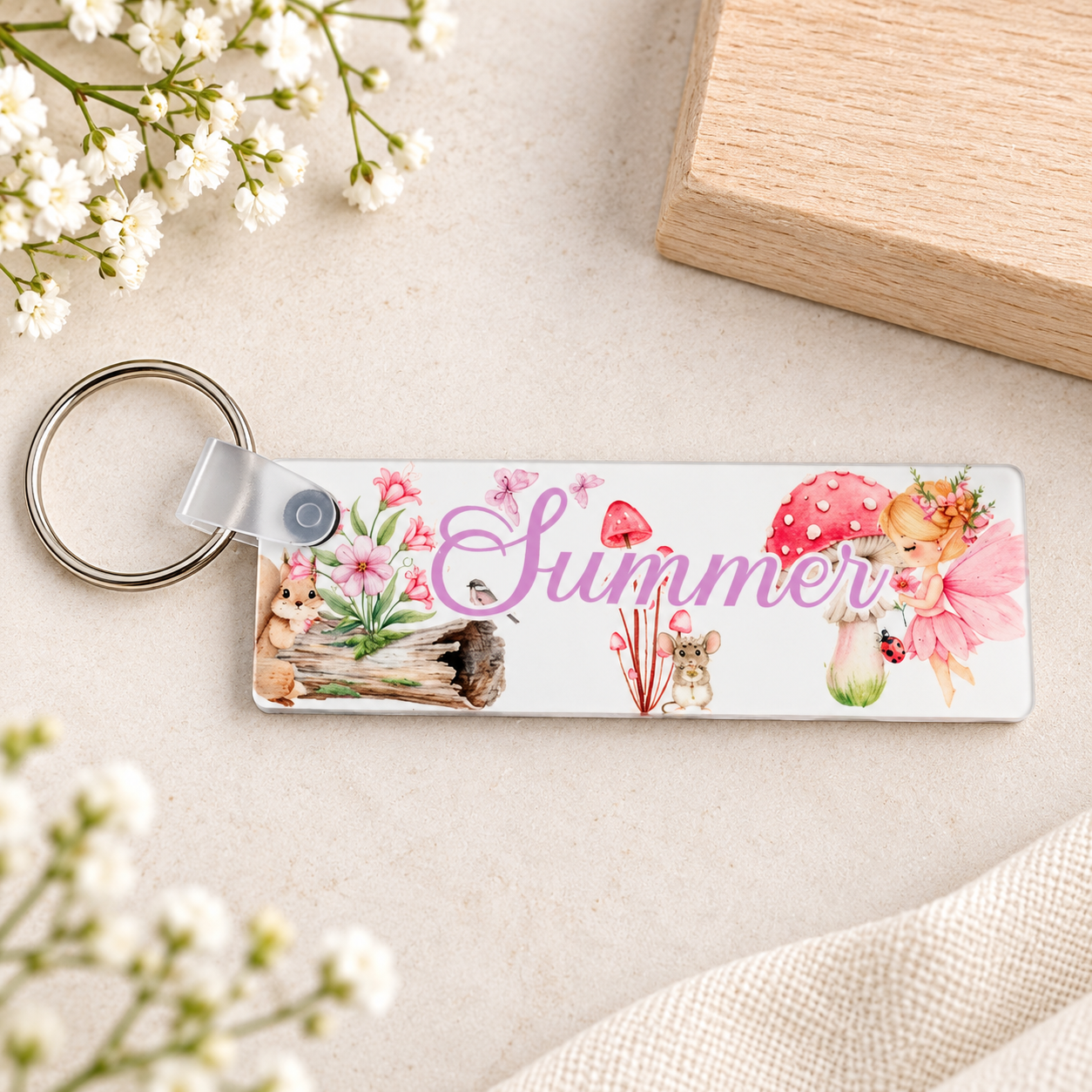 Personalised Fairy Name Keychain