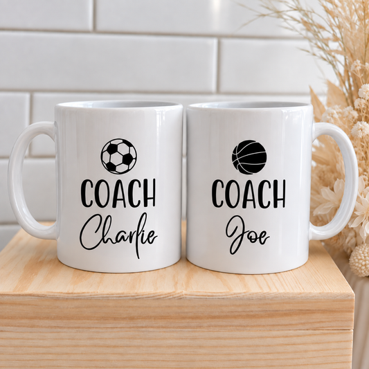 Personalised Sports Coach Mug